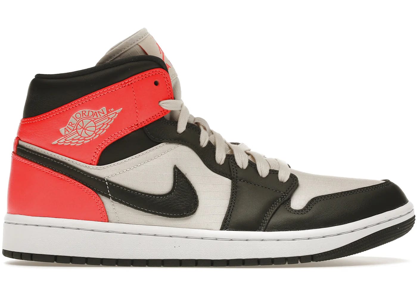 Jordan 1 Mid Newsprint Light Orewood Brown Womens