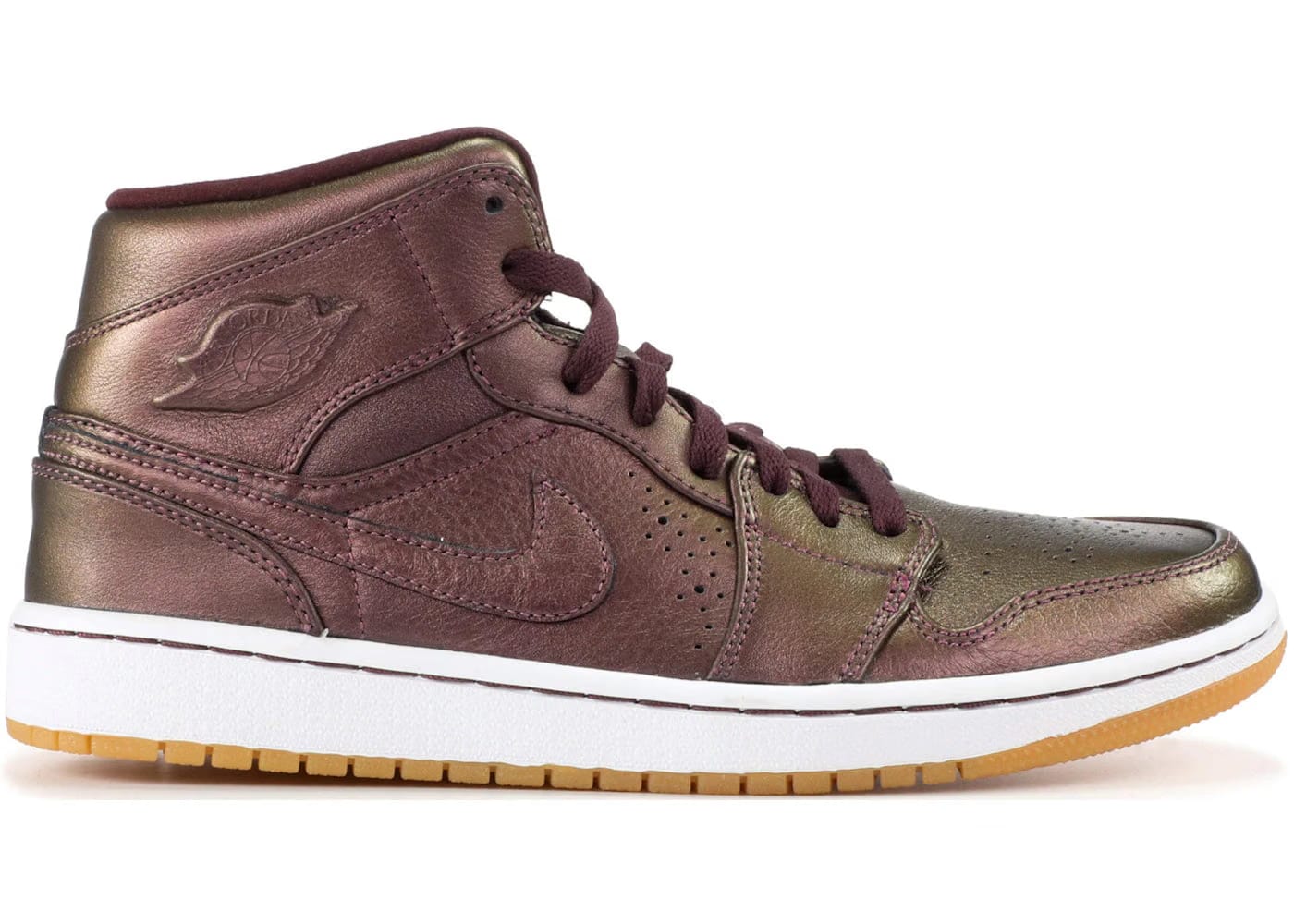 Jordan 1 Mid Nouveau Deep Burgundy Gum