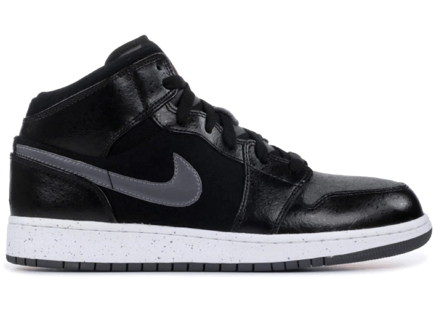Jordan 1 Mid Premium Black Dark Grey Gs