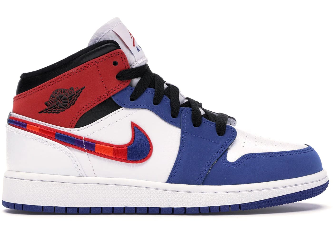 Jordan 1 Mid Rush Blue University Red Gs