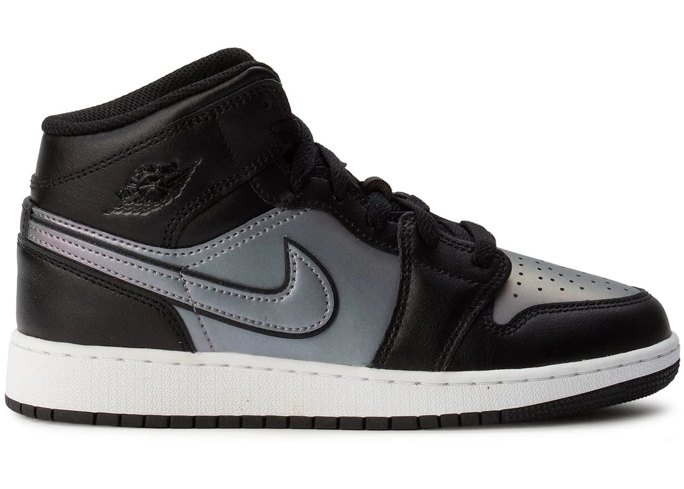 Jordan 1 Mid Se Bg Black White Gs