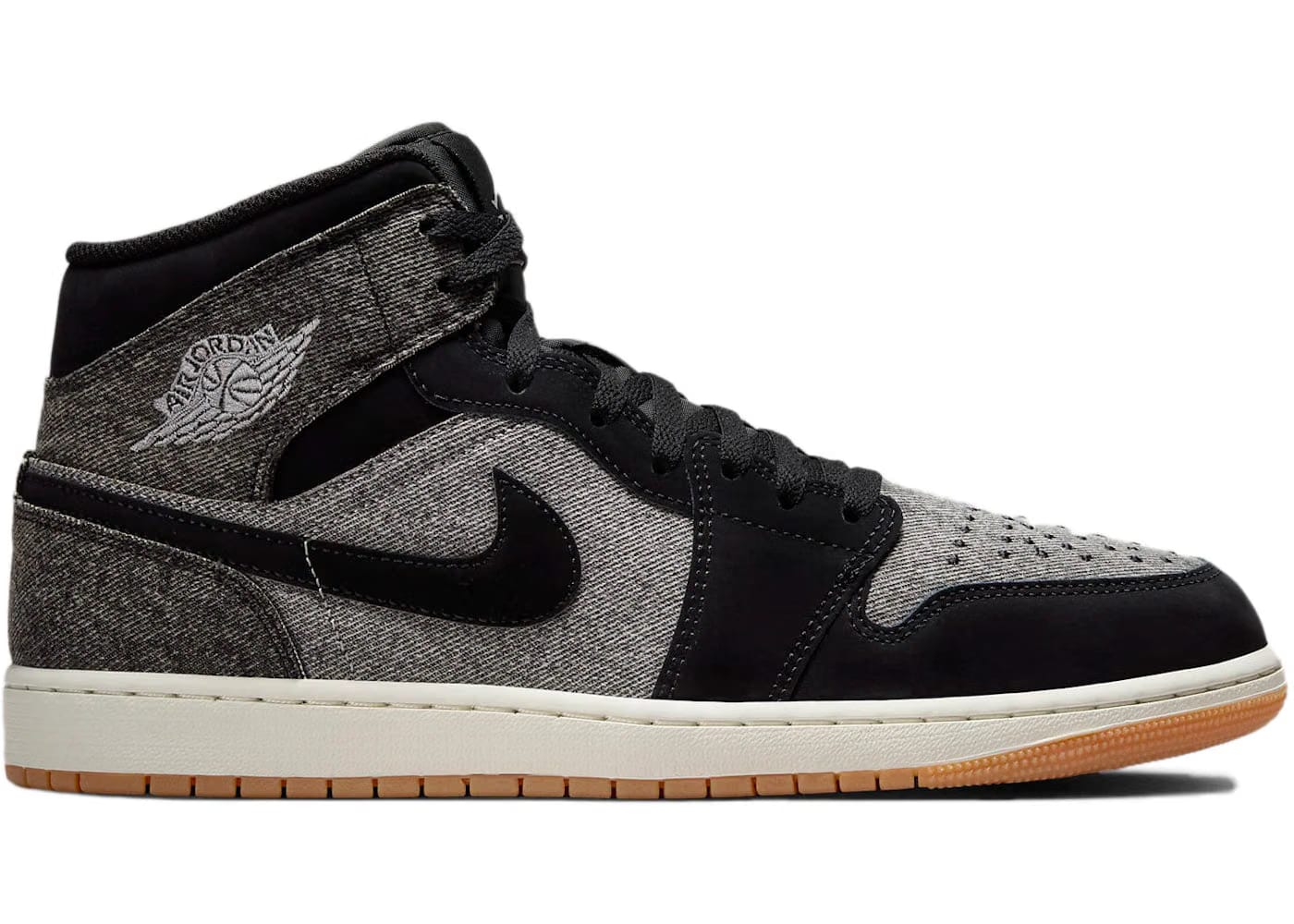Jordan 1 Mid Se Black Denim