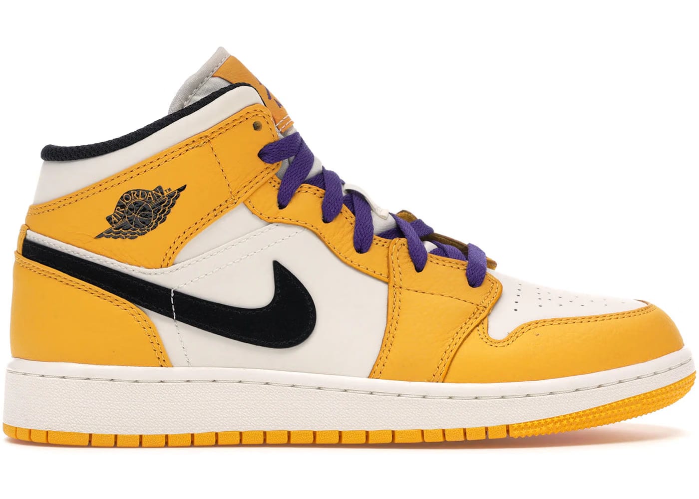 Jordan 1 Mid Se Lakers Gs