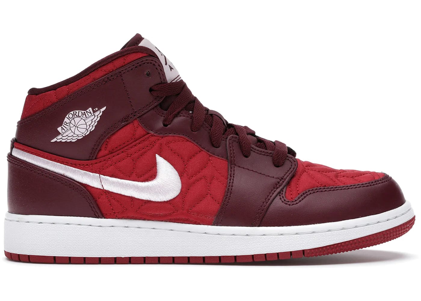 Jordan 1 Mid Se Red Quilt Gs