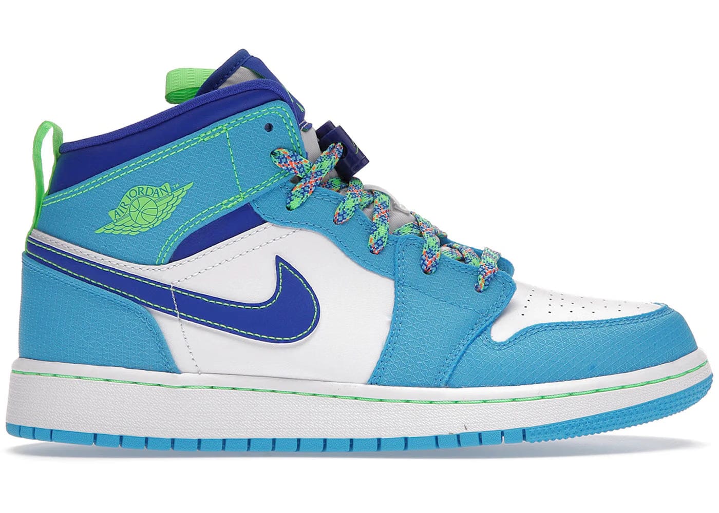 Jordan 1 Mid Se Sprite Blue Gs