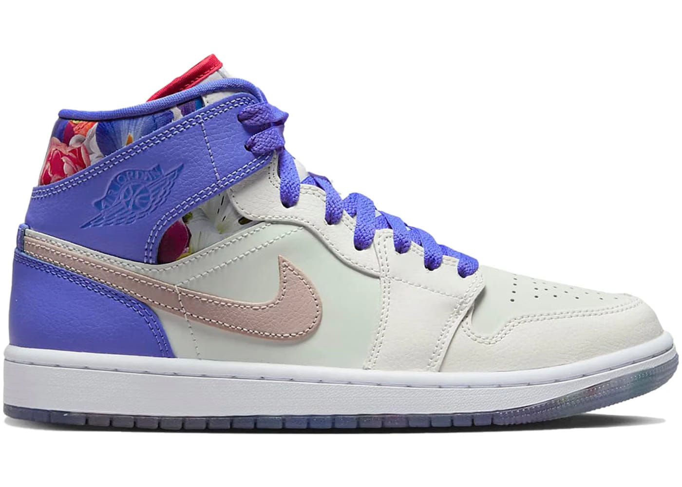 Jordan 1 Mid Se Valentines Day Flowers Womens