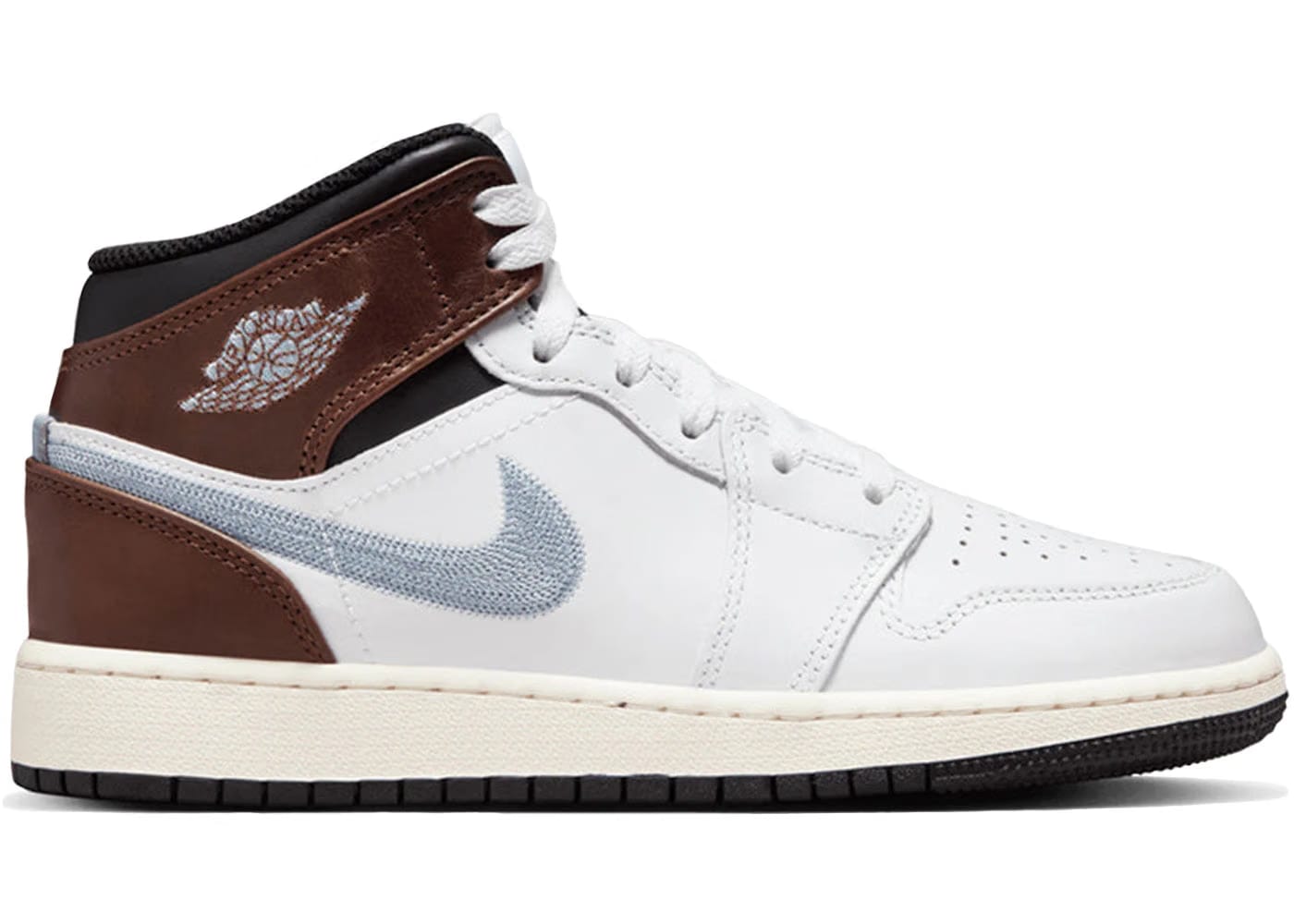 Jordan 1 Mid Se White Brown Blue Grey Gs