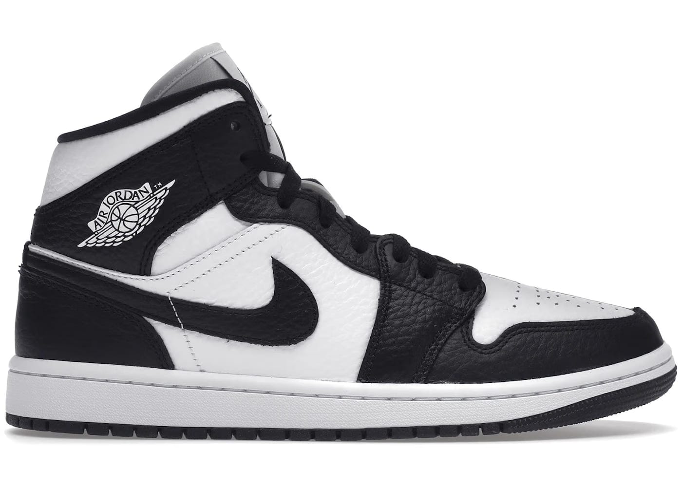 Jordan 1 Mid Split Black White Womens