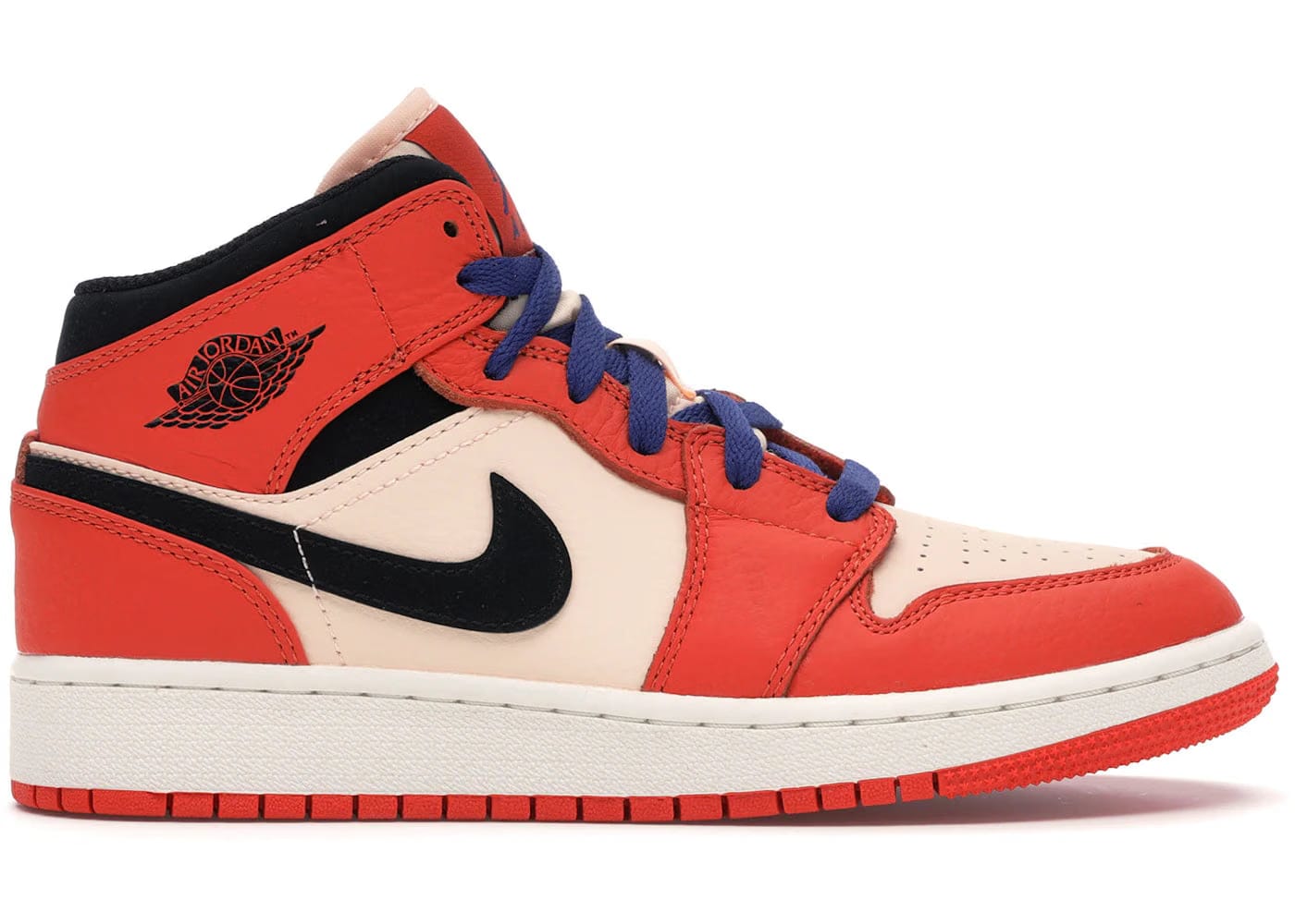 Jordan 1 Mid Team Orange Black Gs