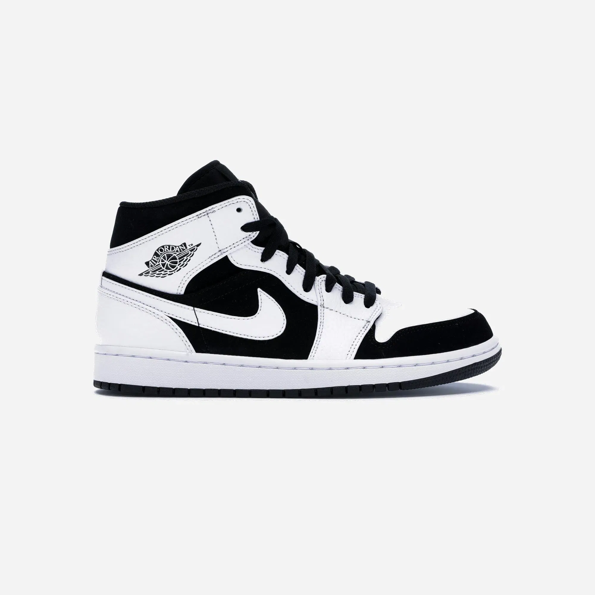 Jordan 1 Mid White Black