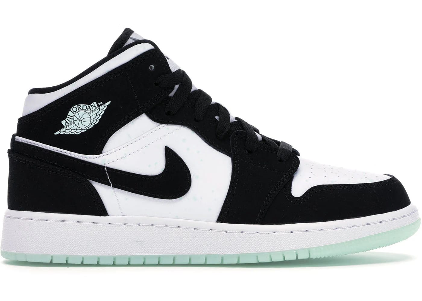 Jordan 1 Mid White Black Teal Tint Gs