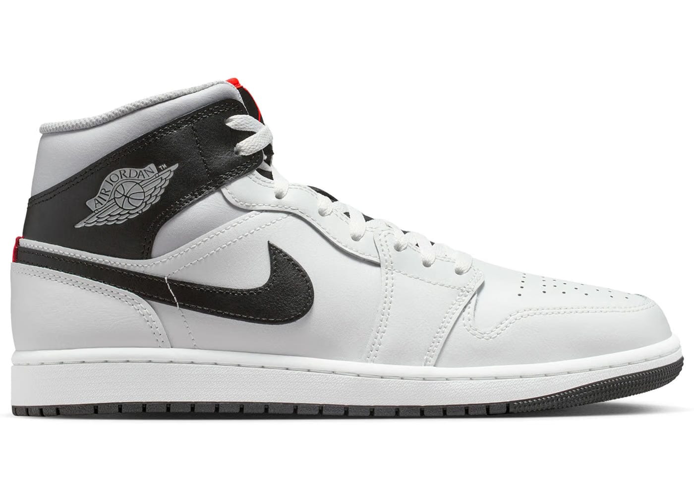 Jordan 1 Mid White Neutral Grey Infrared