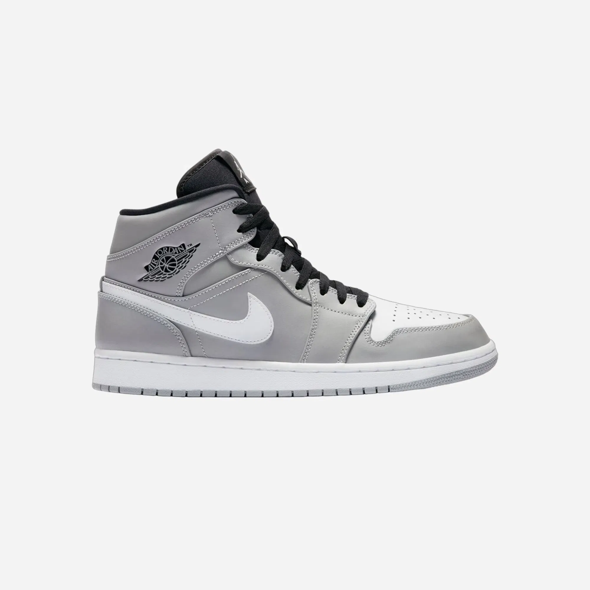 Jordan 1 Mid Wolf Grey Black White