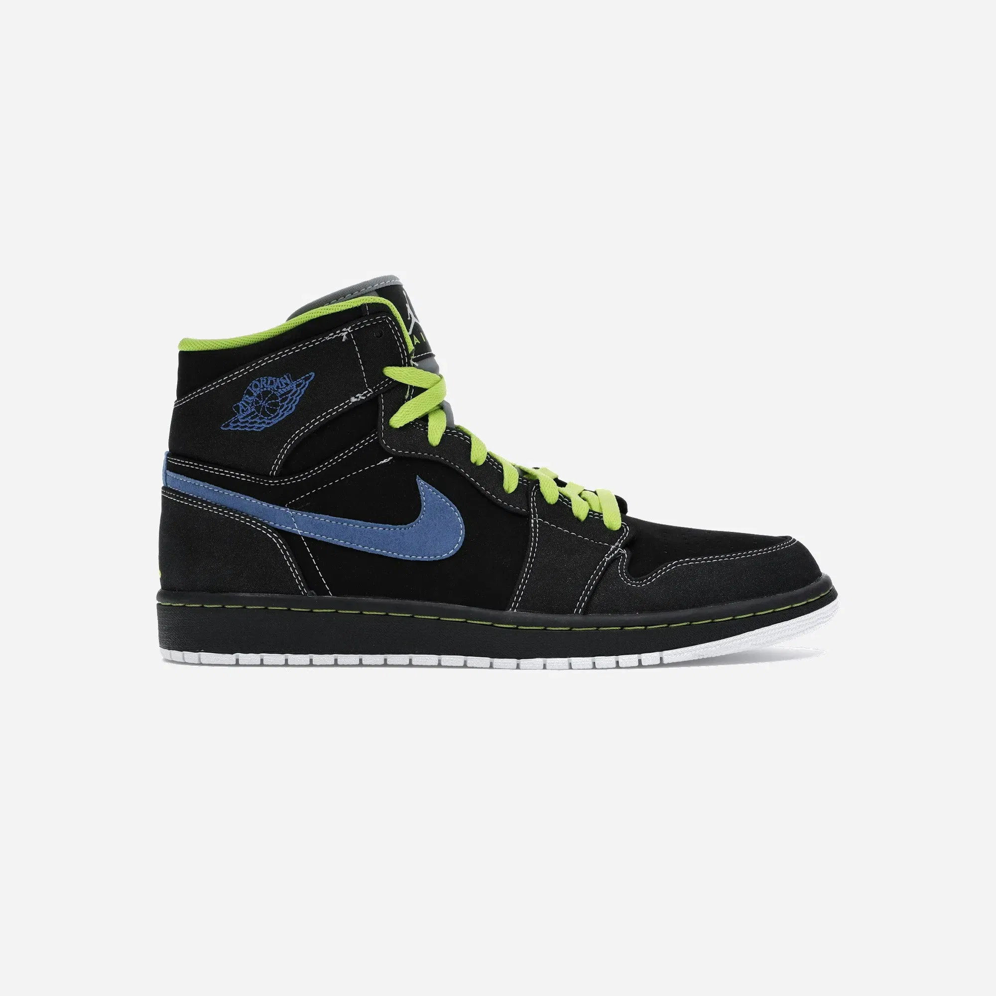 Jordan 1 Retro High Black Cyber Blue Sapphire