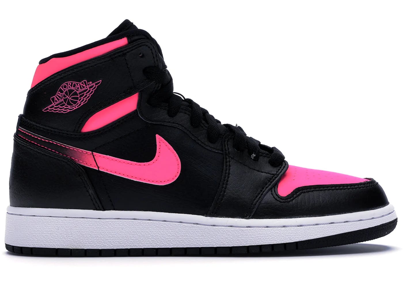 Jordan 1 Retro High Black Hyper Pink Gs