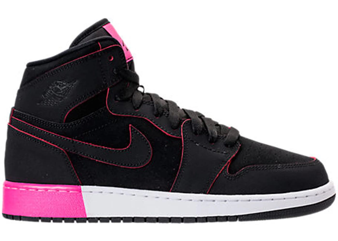 Jordan 1 Retro High Black Hyper Pink White Gs