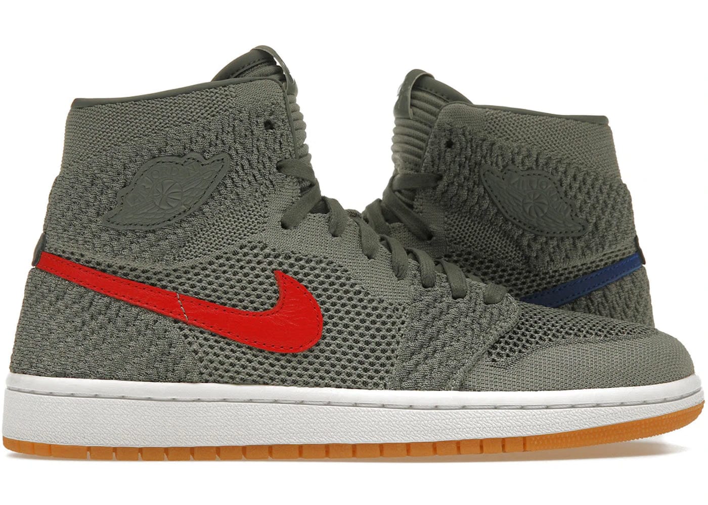 Jordan 1 Retro High Flyknit Clay Green Gs