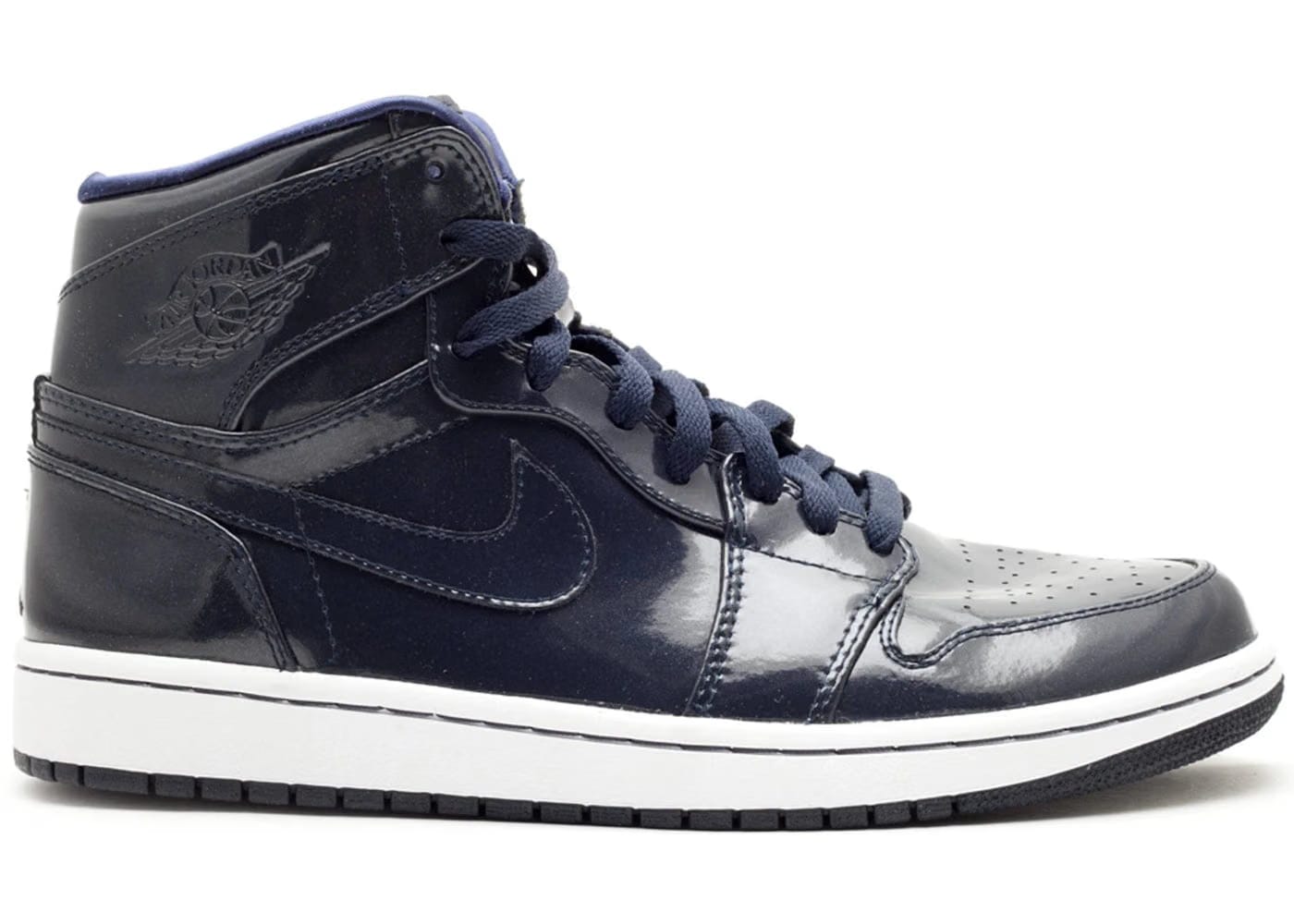 Jordan 1 Retro High Patent Dark Obsidian