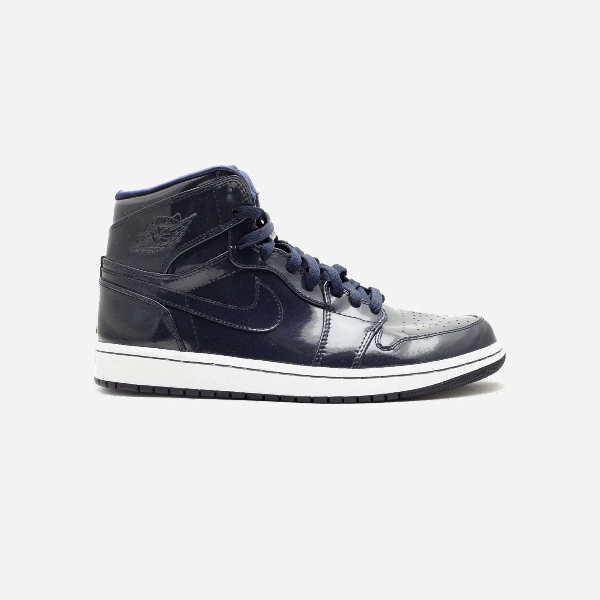 Jordan 1 Retro High Patent Dark Obsidian