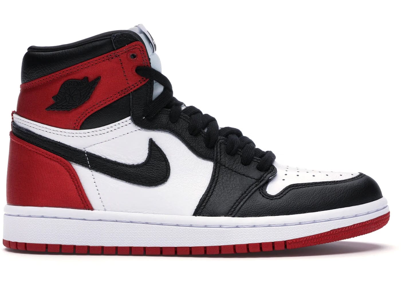 Jordan 1 Retro High Satin Black Toe Womens