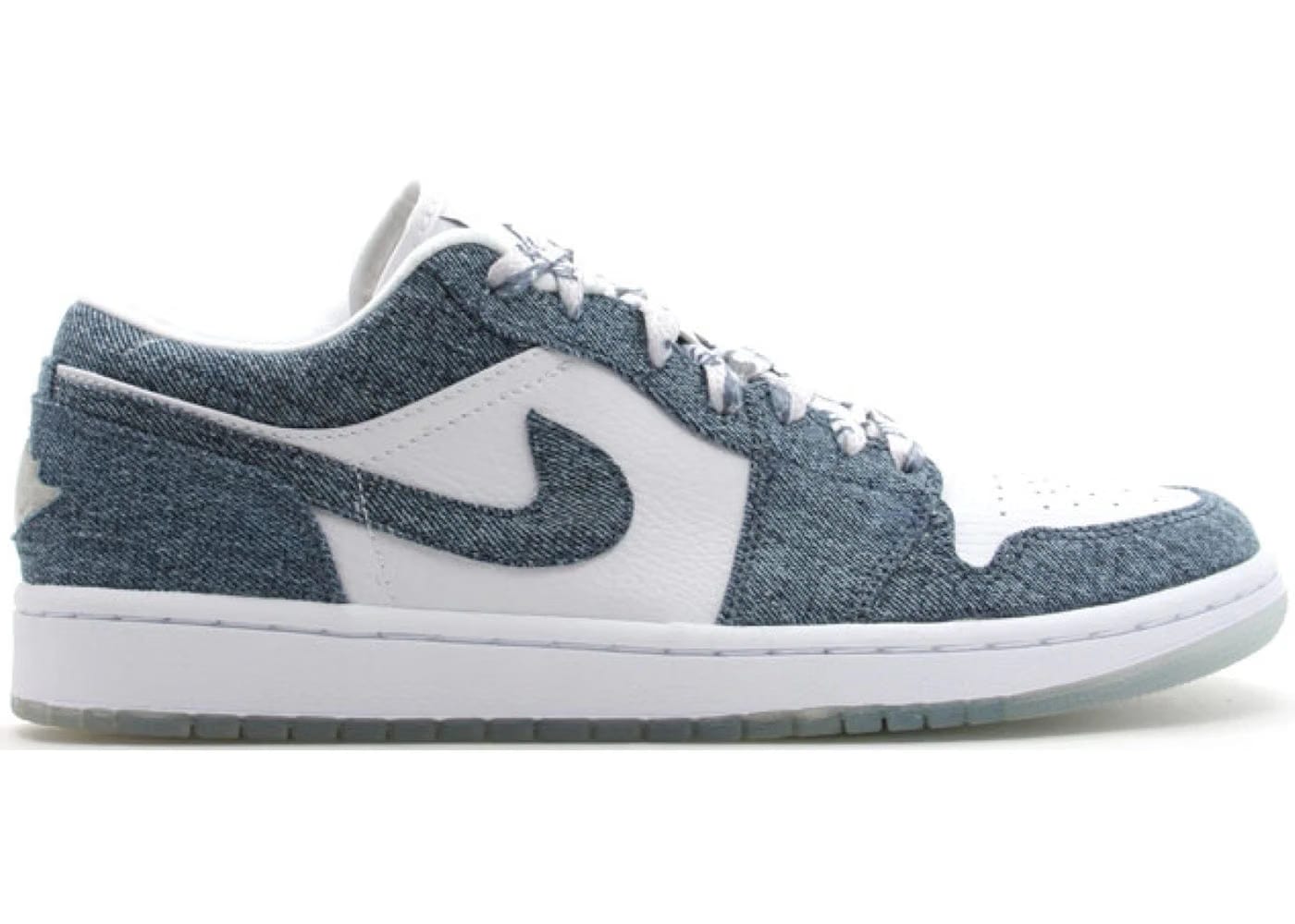 Jordan 1 Retro Low Canvas White Denim Womens