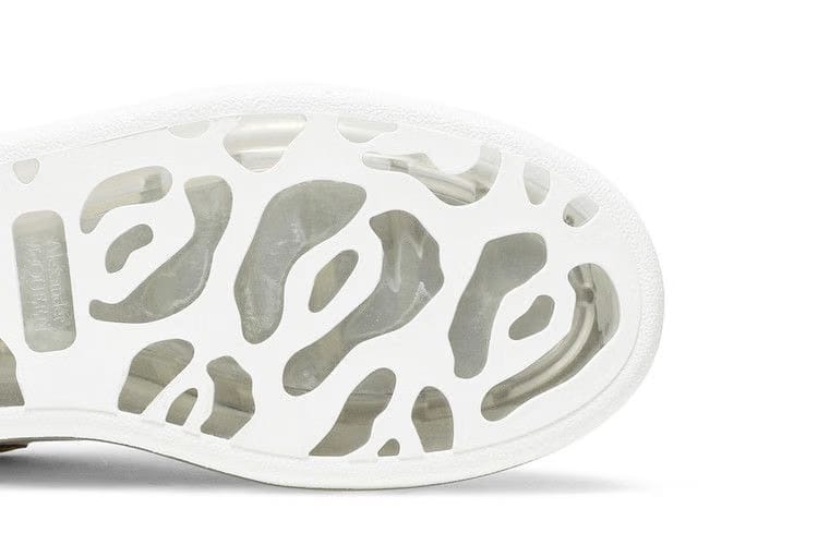 Alexander McQueen Wmns Oversized Sneaker 'Clear Sole - White Gold'