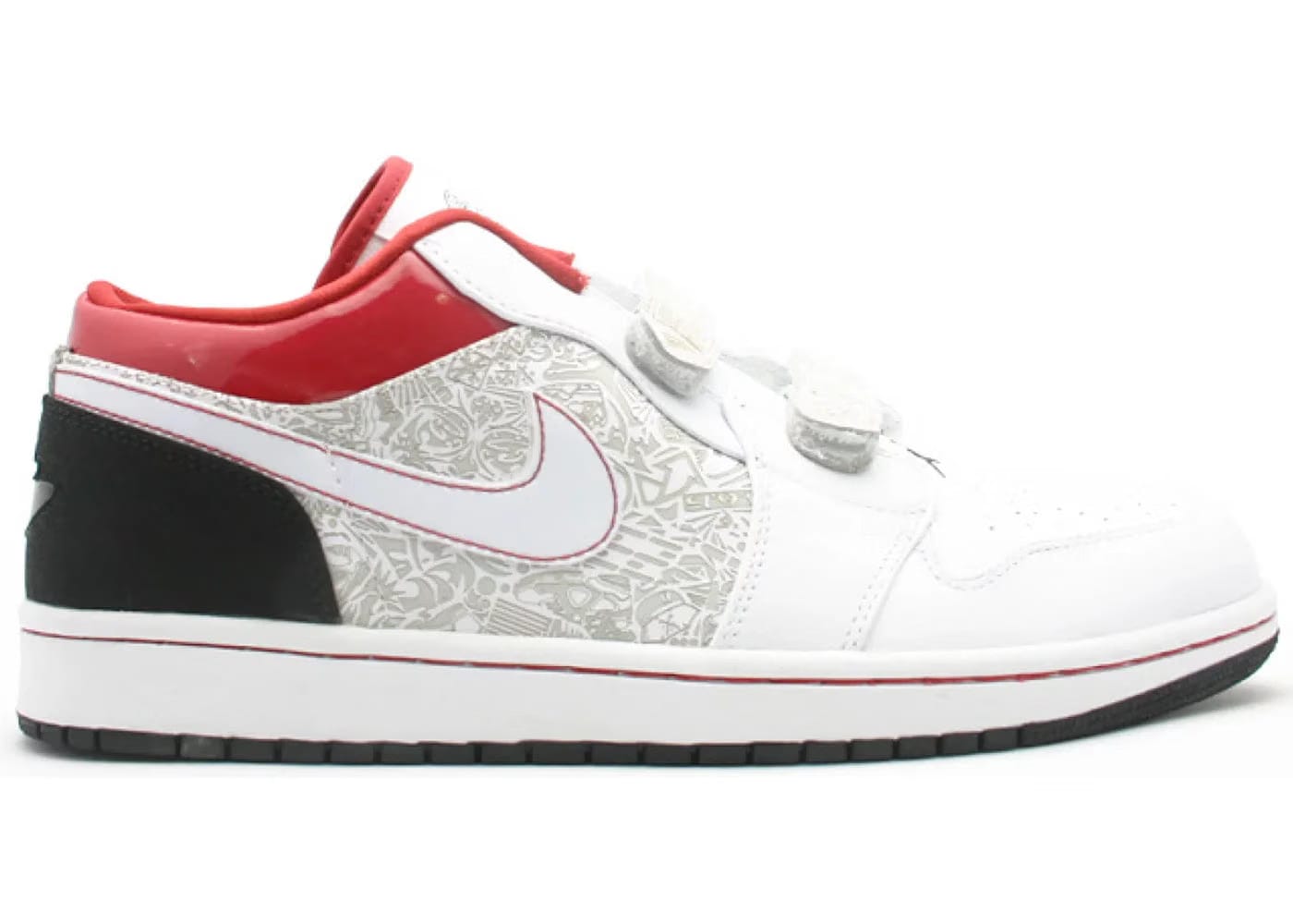 Jordan 1 Retro Low Velcro White Varsity Red