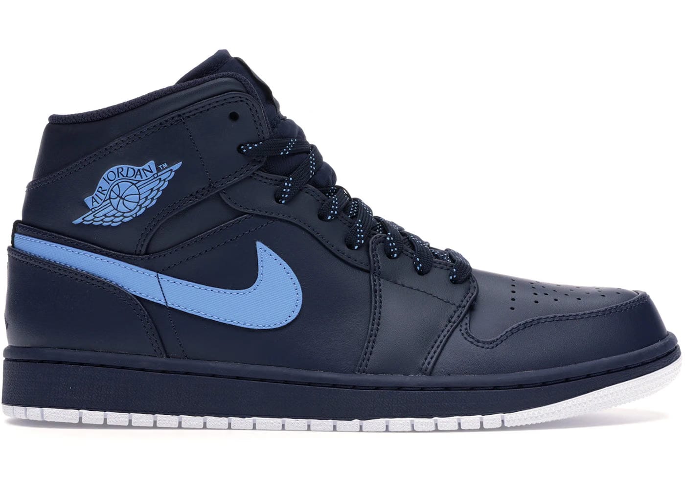 Jordan 1 Retro Mid Obsidian University Blue