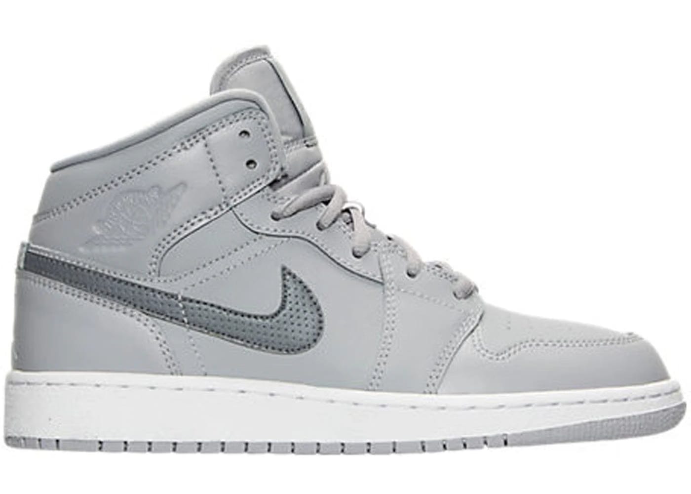 Jordan 1 Retro Mid Wolf Grey Cool Grey Gs