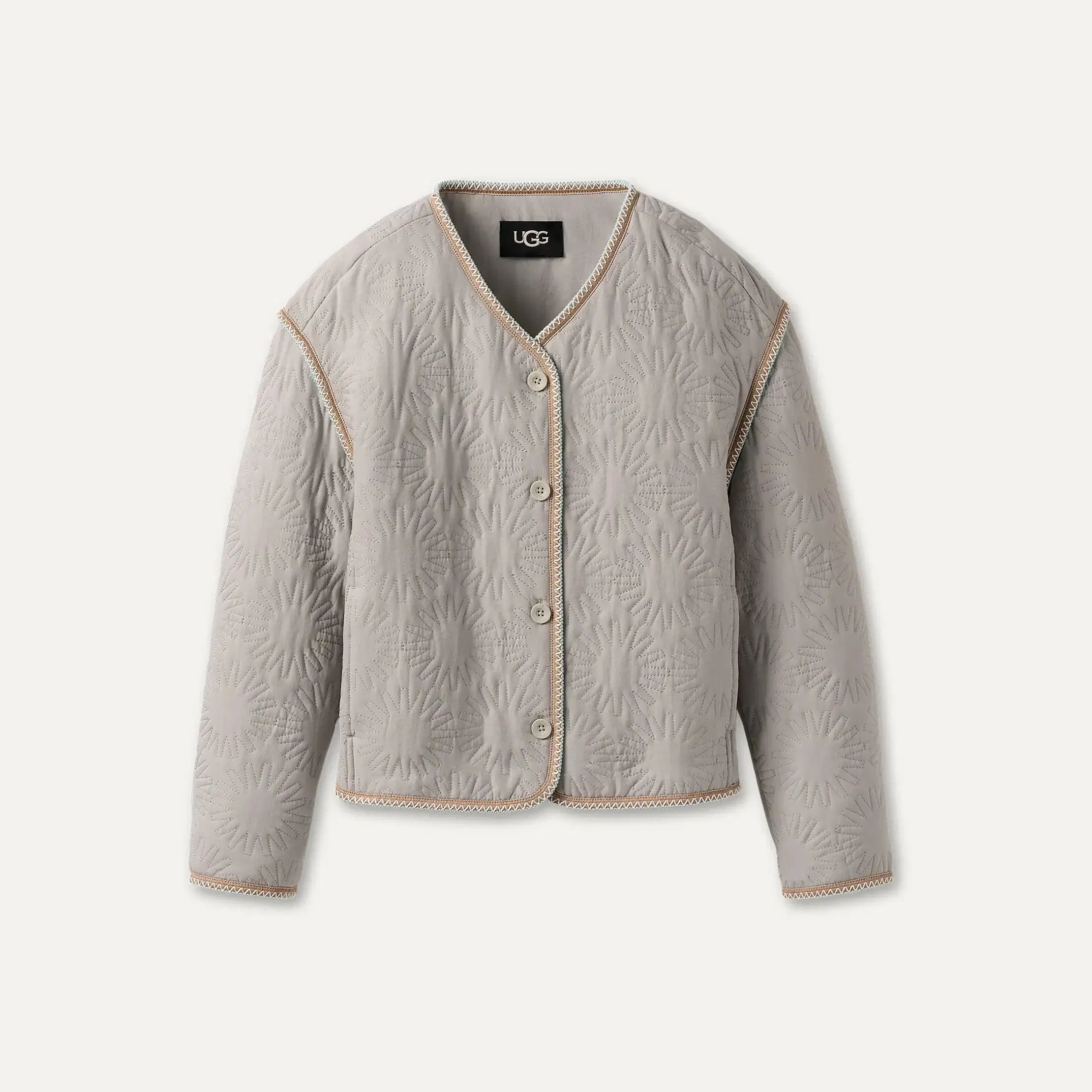 Ugg Sun Quilted Jacket Light Grey