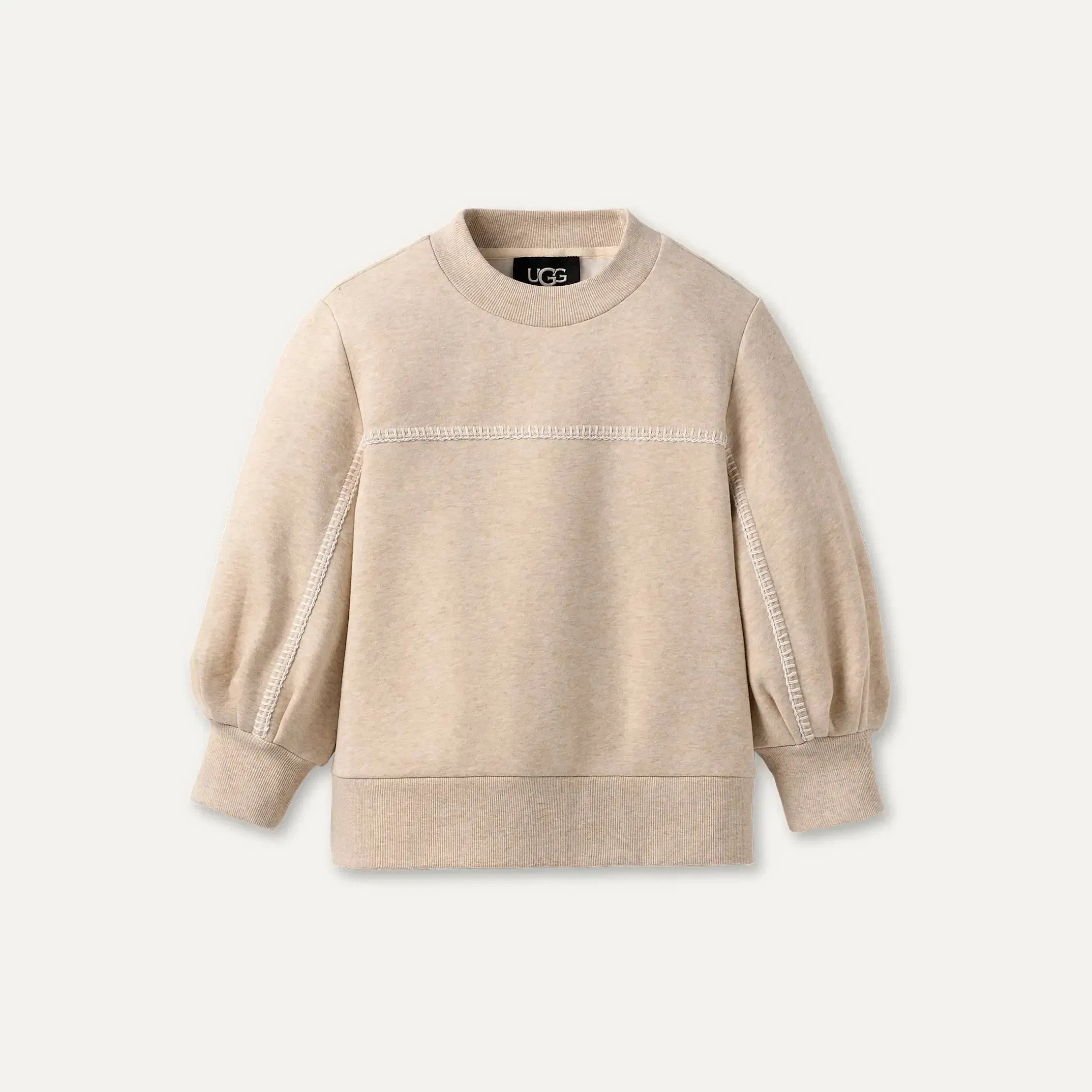 Ugg Classic Puff Sleeve Top Sand Heather