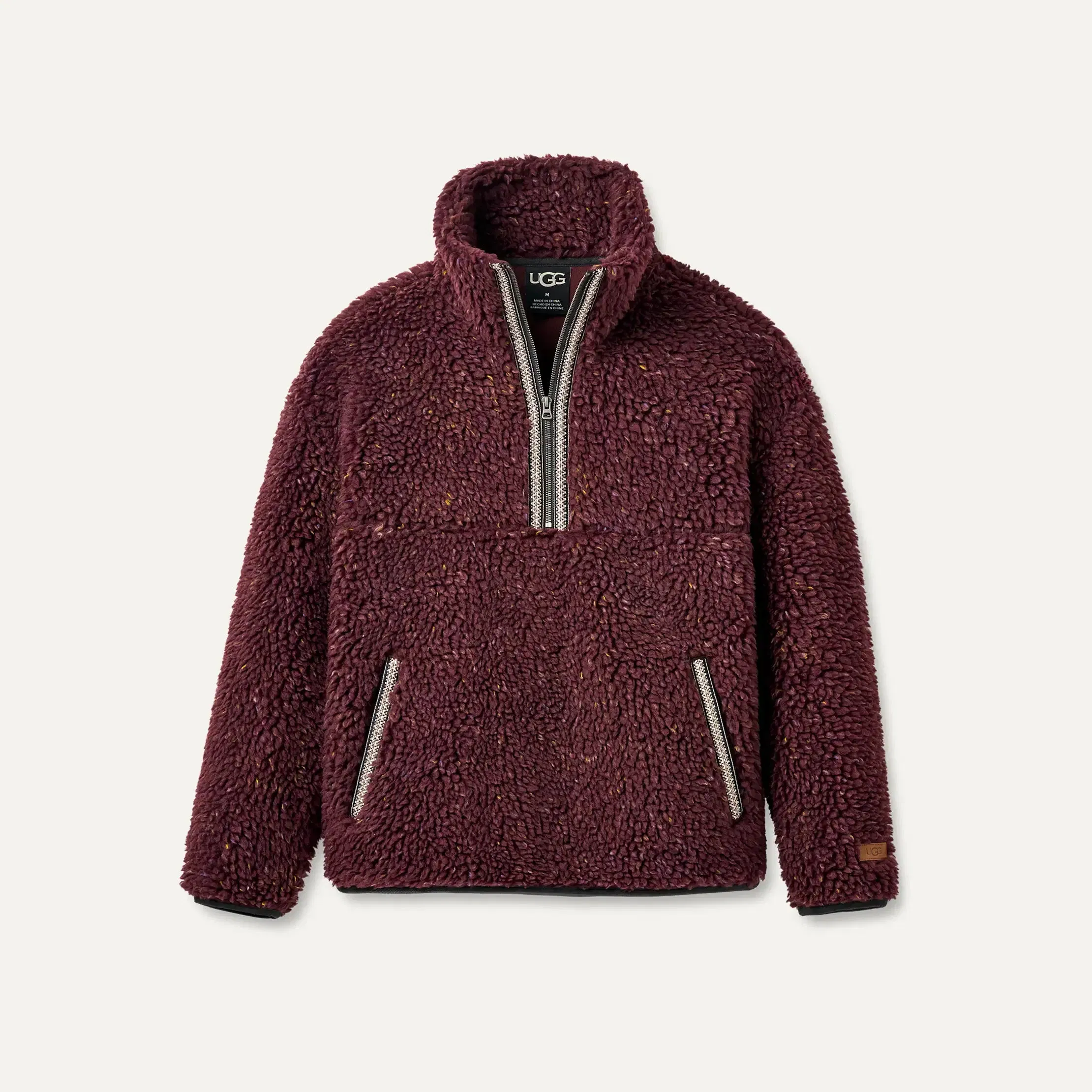 Ugg Uggbraid Confetti Half Zip Wild Grape
