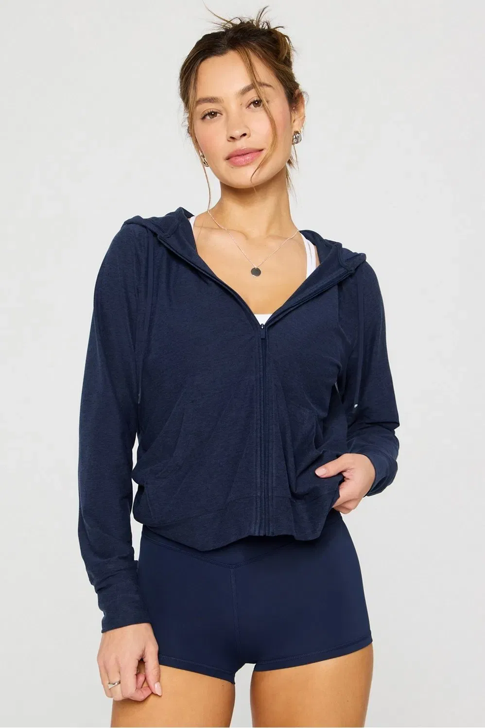 Fabletics Cloud Jersey Full Zip Hoodie