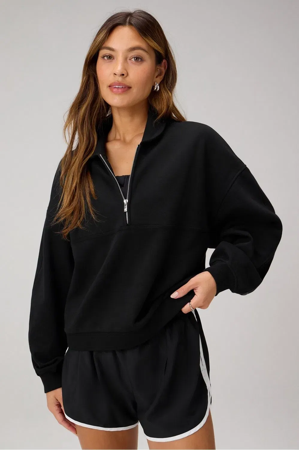 Fabletics Cozy Fleece Relaxed Half Zip