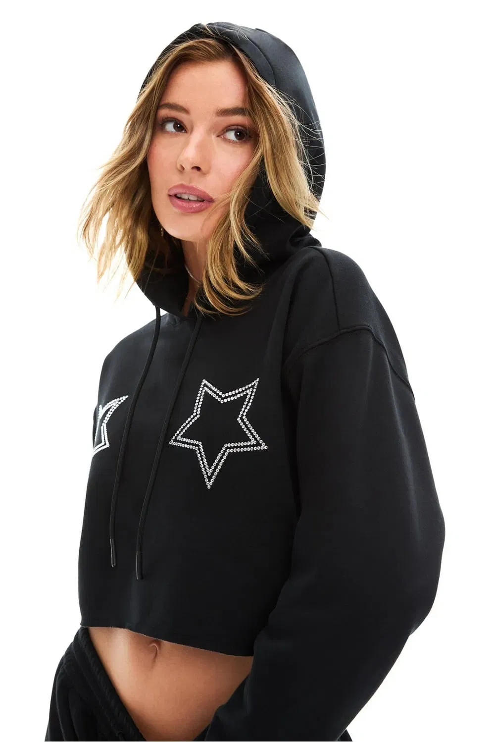 Fabletics Cozy Fleece Starry Cropped Hoodie