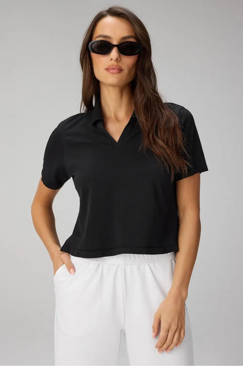 Fabletics Feather Tech+ Short - Sleeve Polo