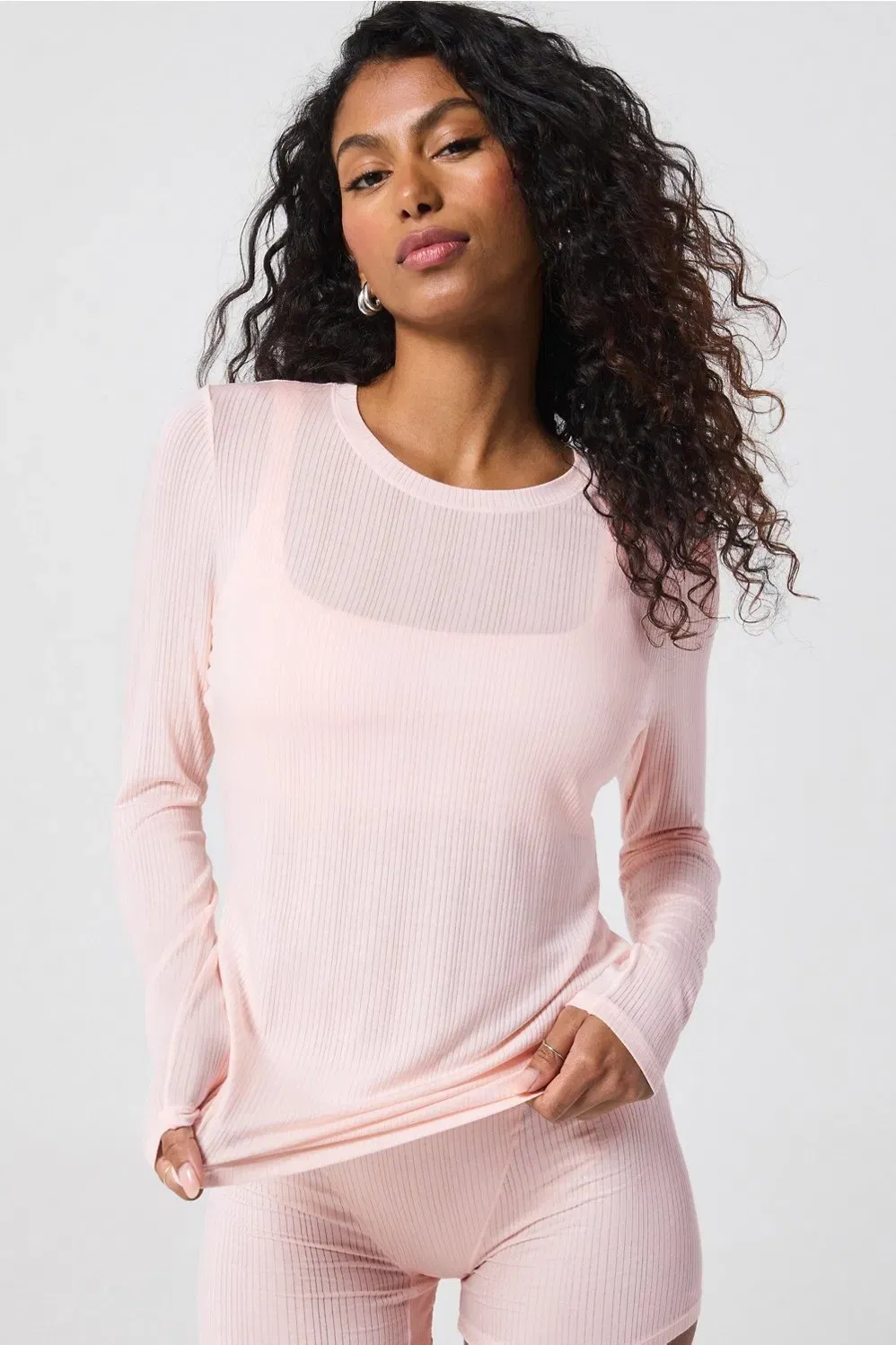 Fabletics Luxe360 Rib Long - Sleeve Top