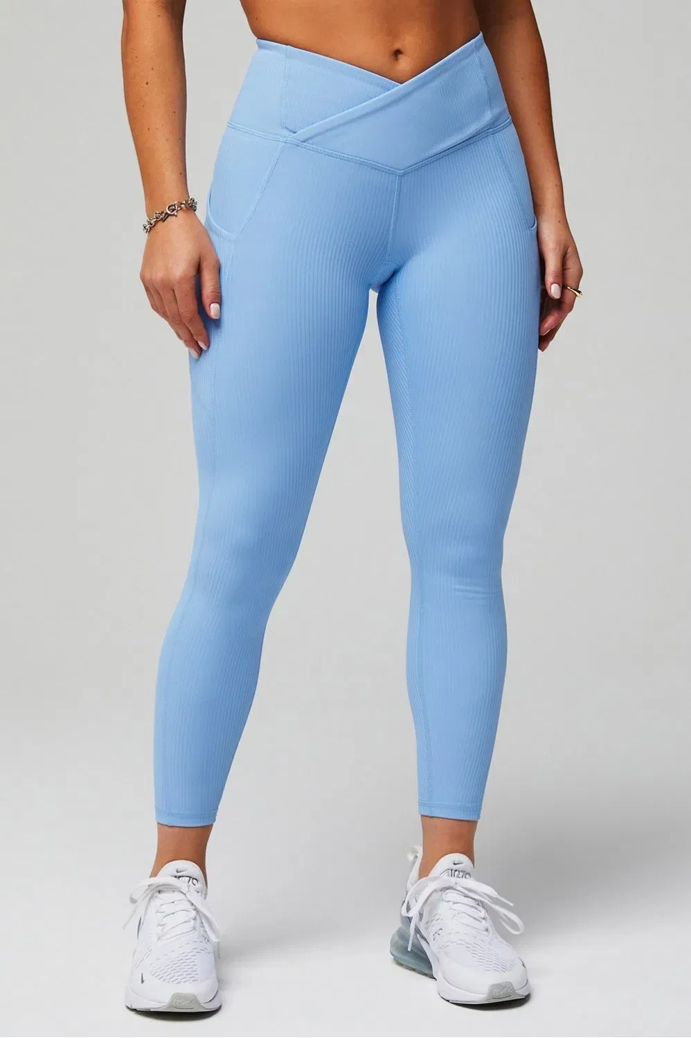 Fabletics Oasis Rib HW Crossover 7/8 Legging
