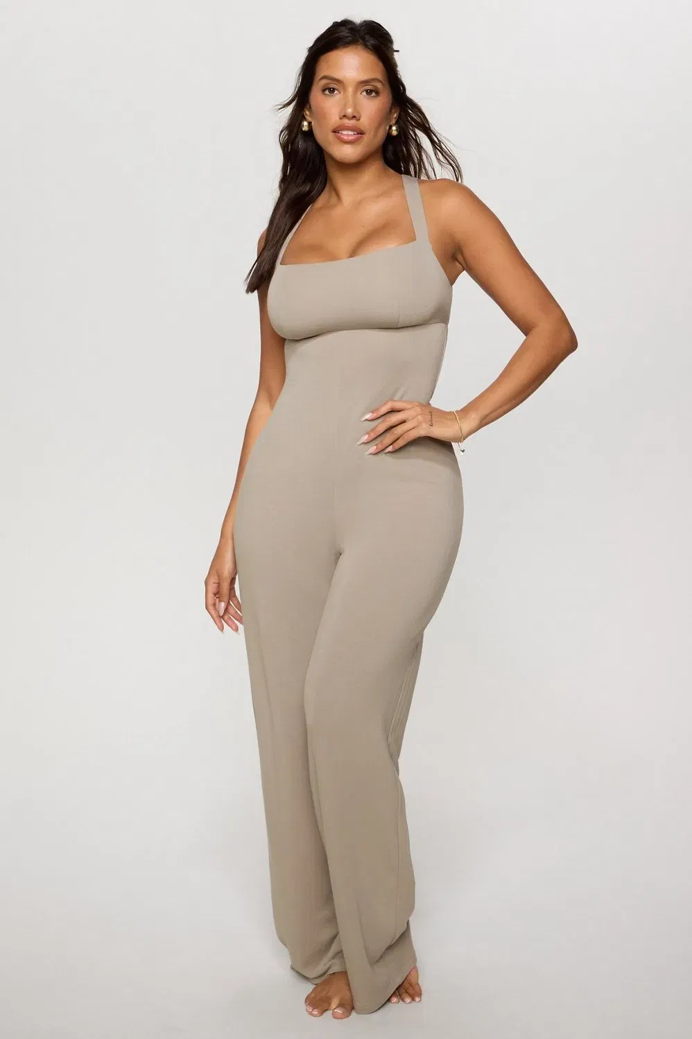 Fabletics Smooth As Hell Criss Cross Back Jumpsuit