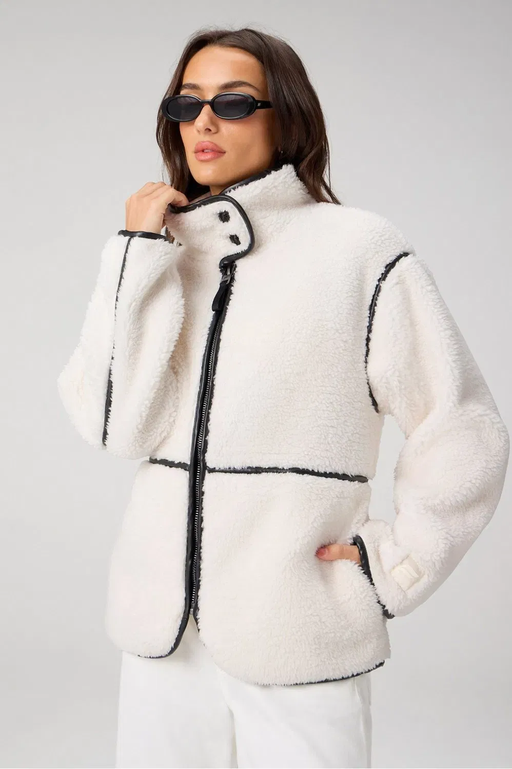 Fabletics Teddy Mid - Length Jacket