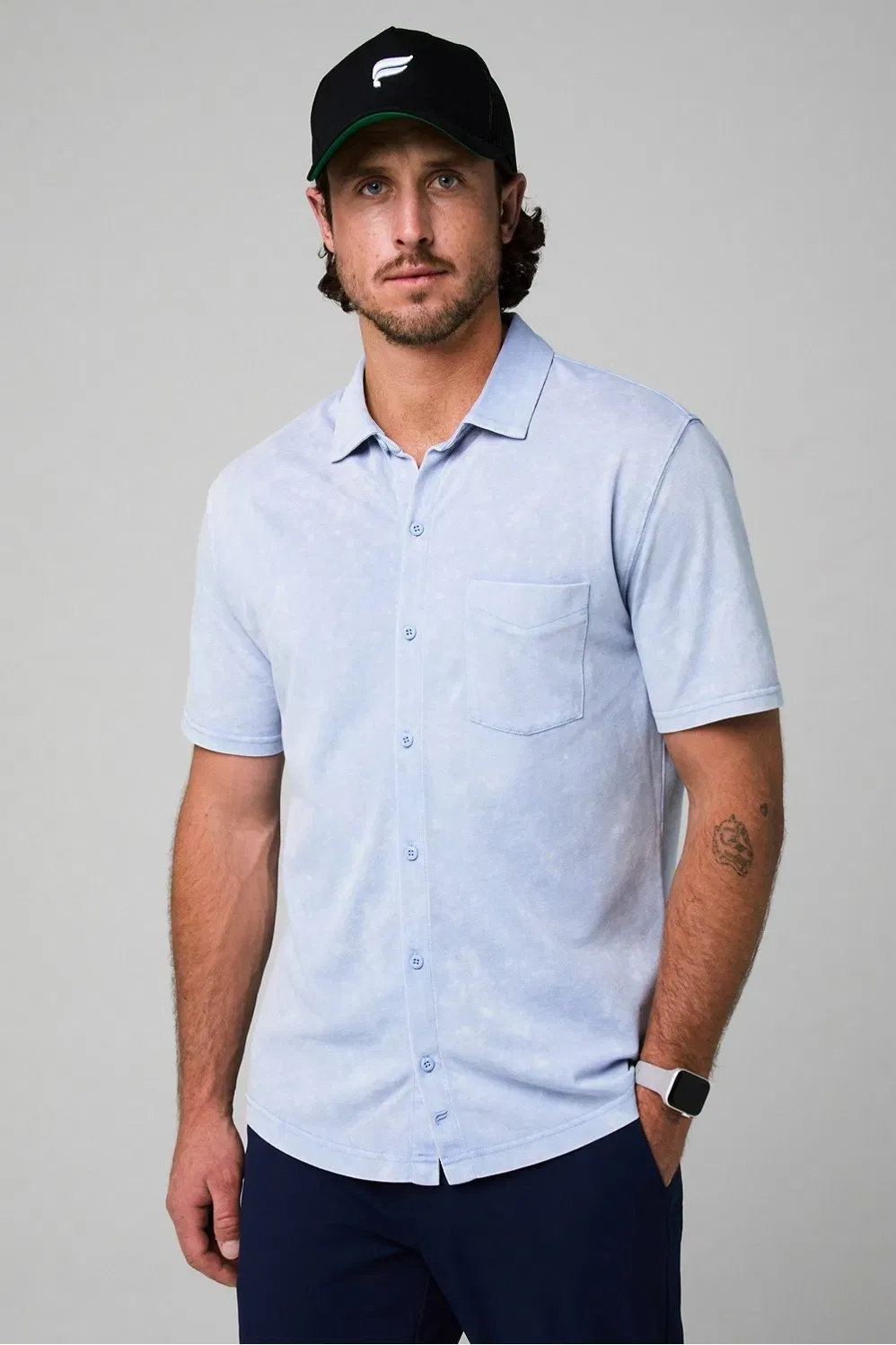 Fabletics The Dash Short Sleeve Button Up