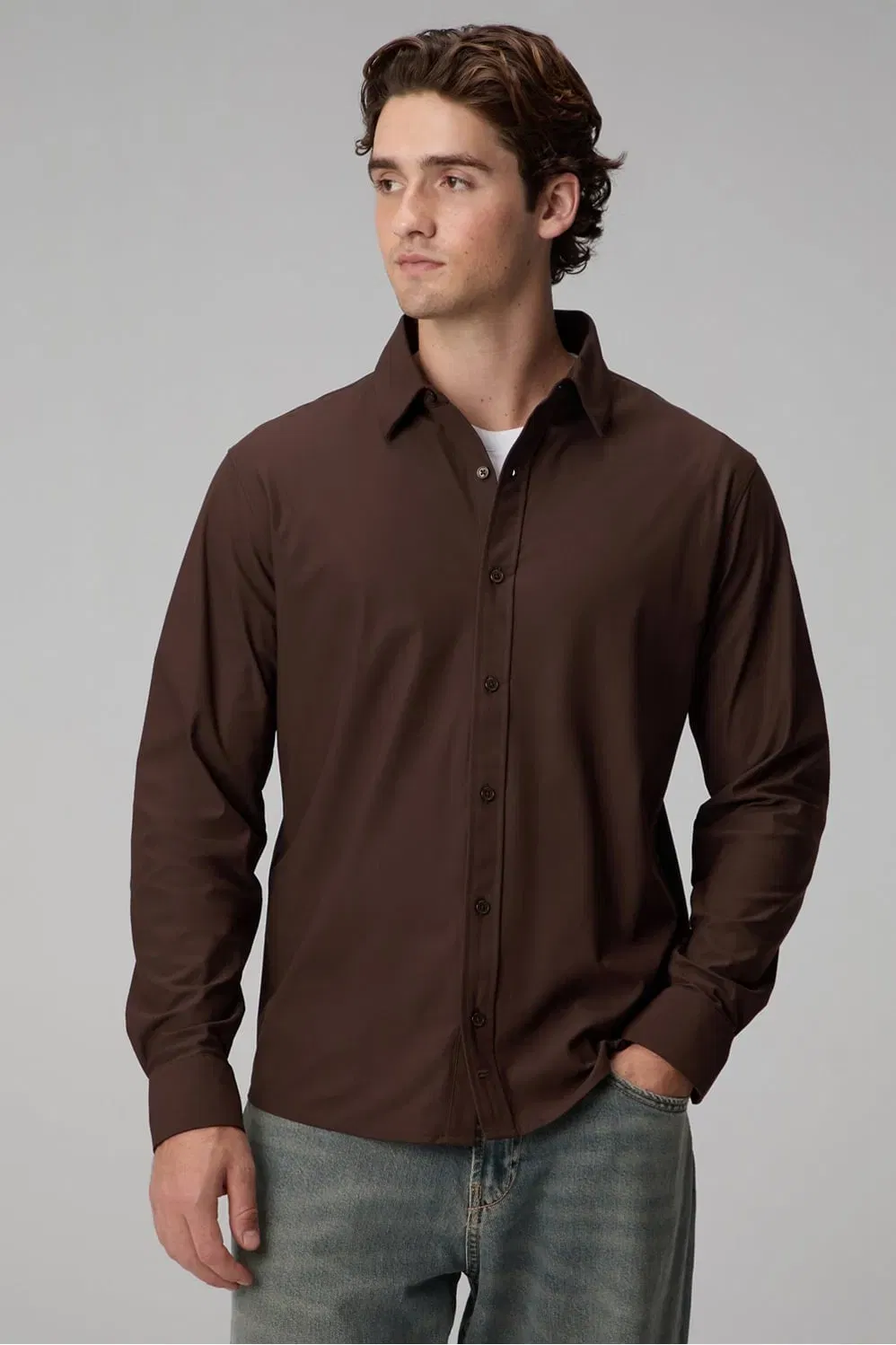 Fabletics The Don Long Sleeve Button Up (Slim Fit)
