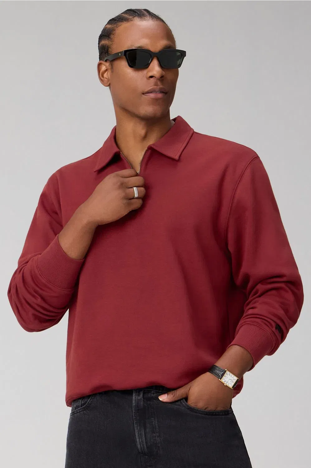 Fabletics The Go - To Quarter Zip Polo