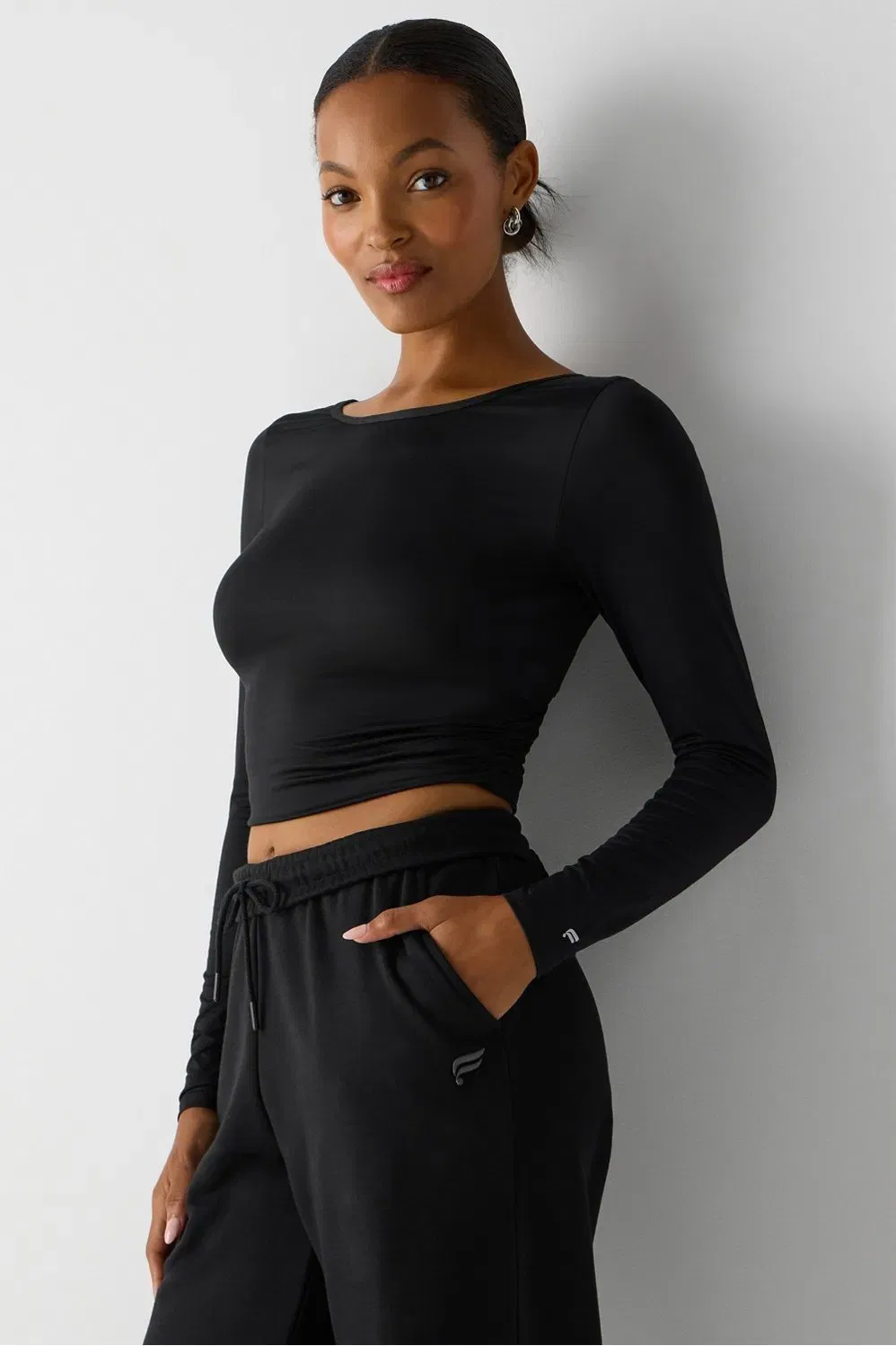 Fabletics Whisper Crossover Long - Sleeve Top