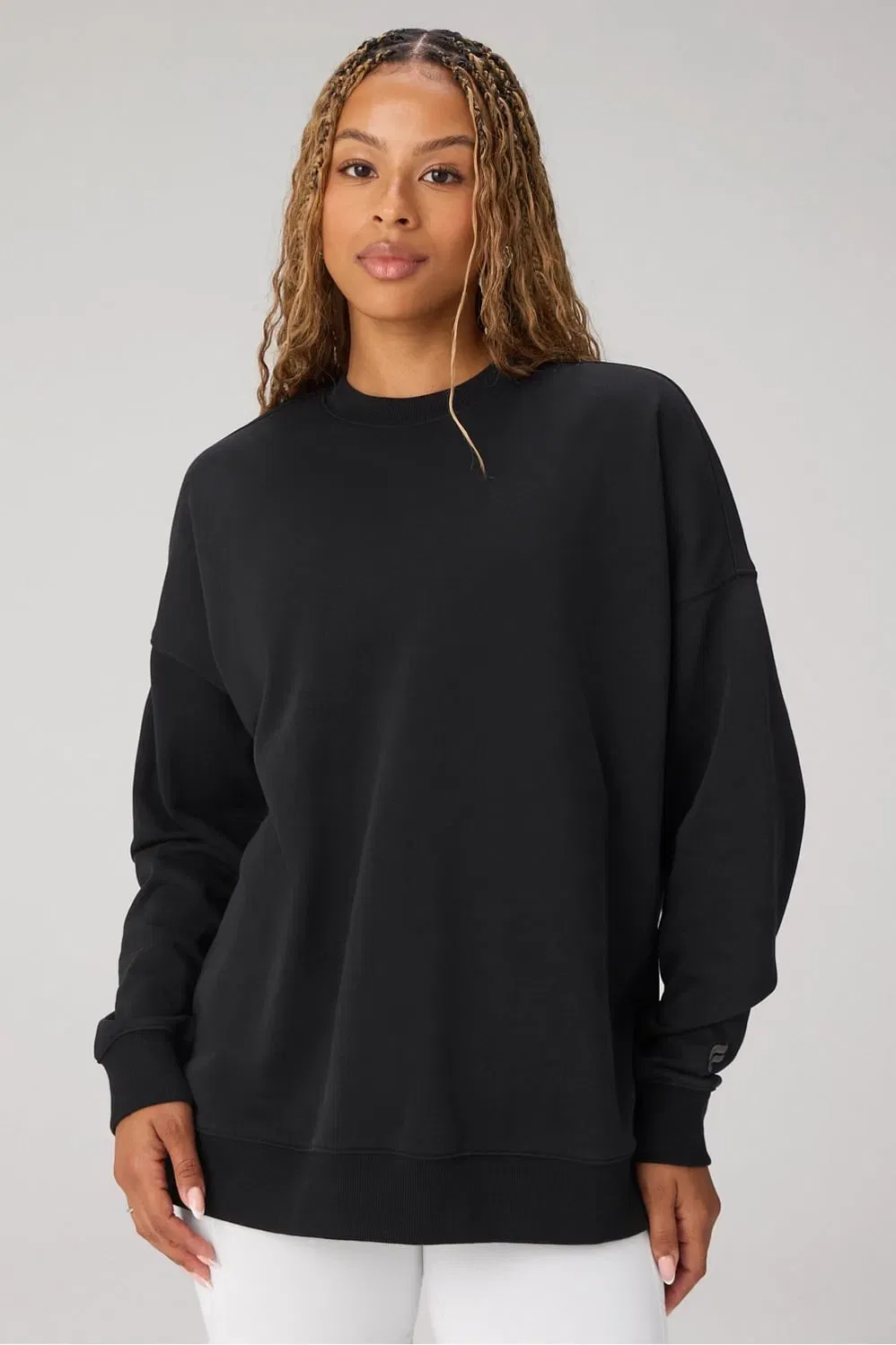 Fabletics Year Round Terry Oversized Crew Neck Sweatshirt