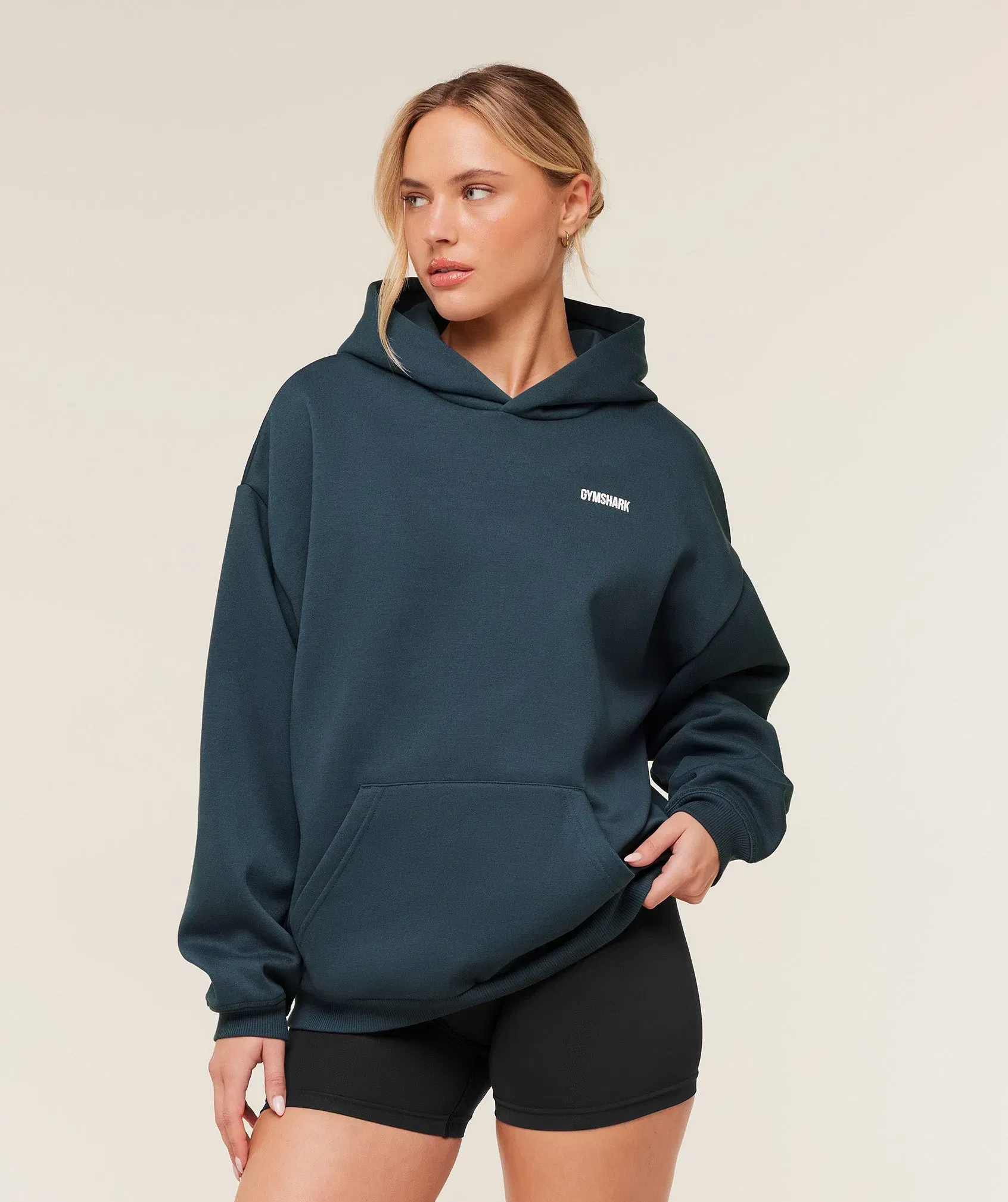 Women's Gymshark Cosy Luxe Hoodie GS Stealth Blue