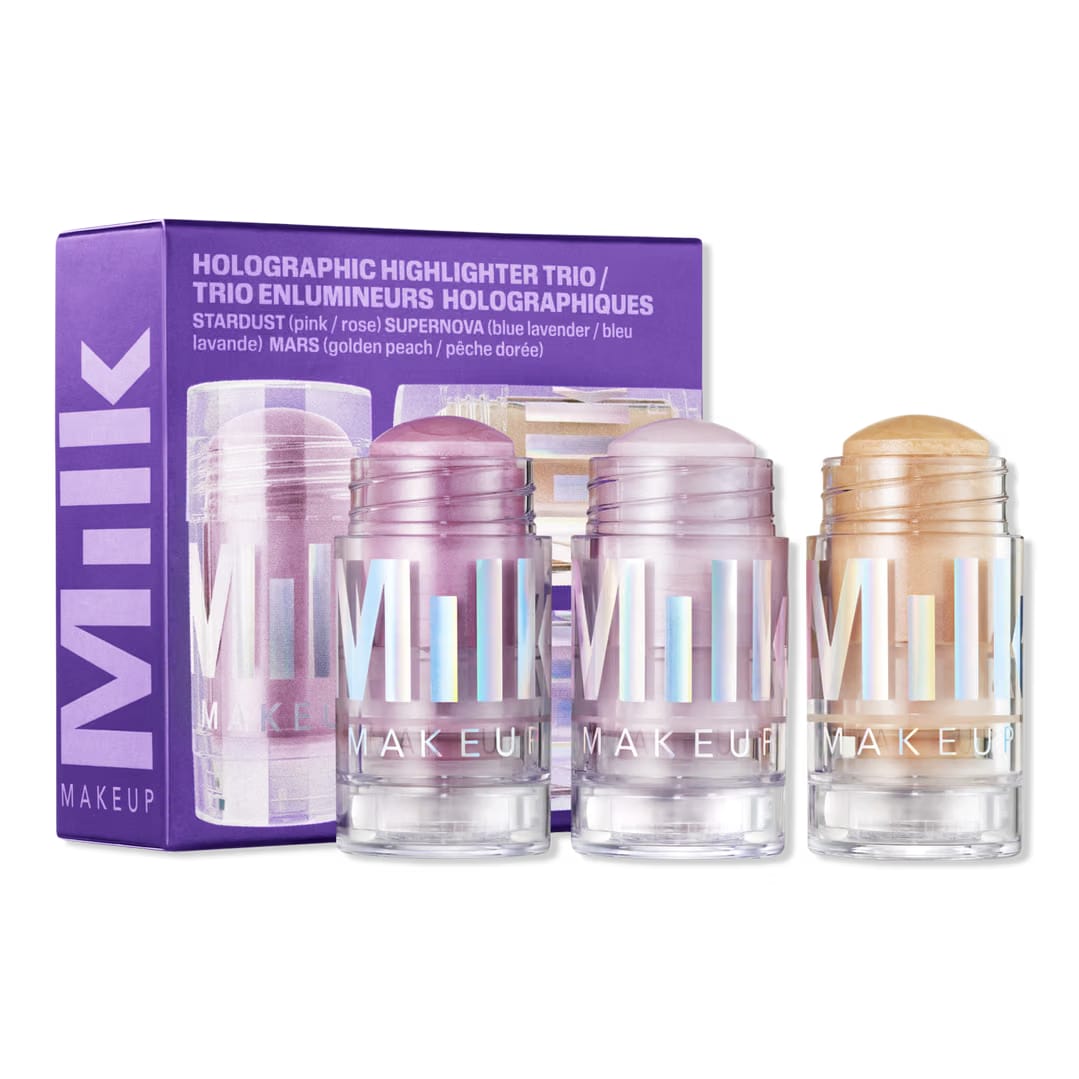 MILK Makeup Galactic Glow Holographic Highlighter Trio