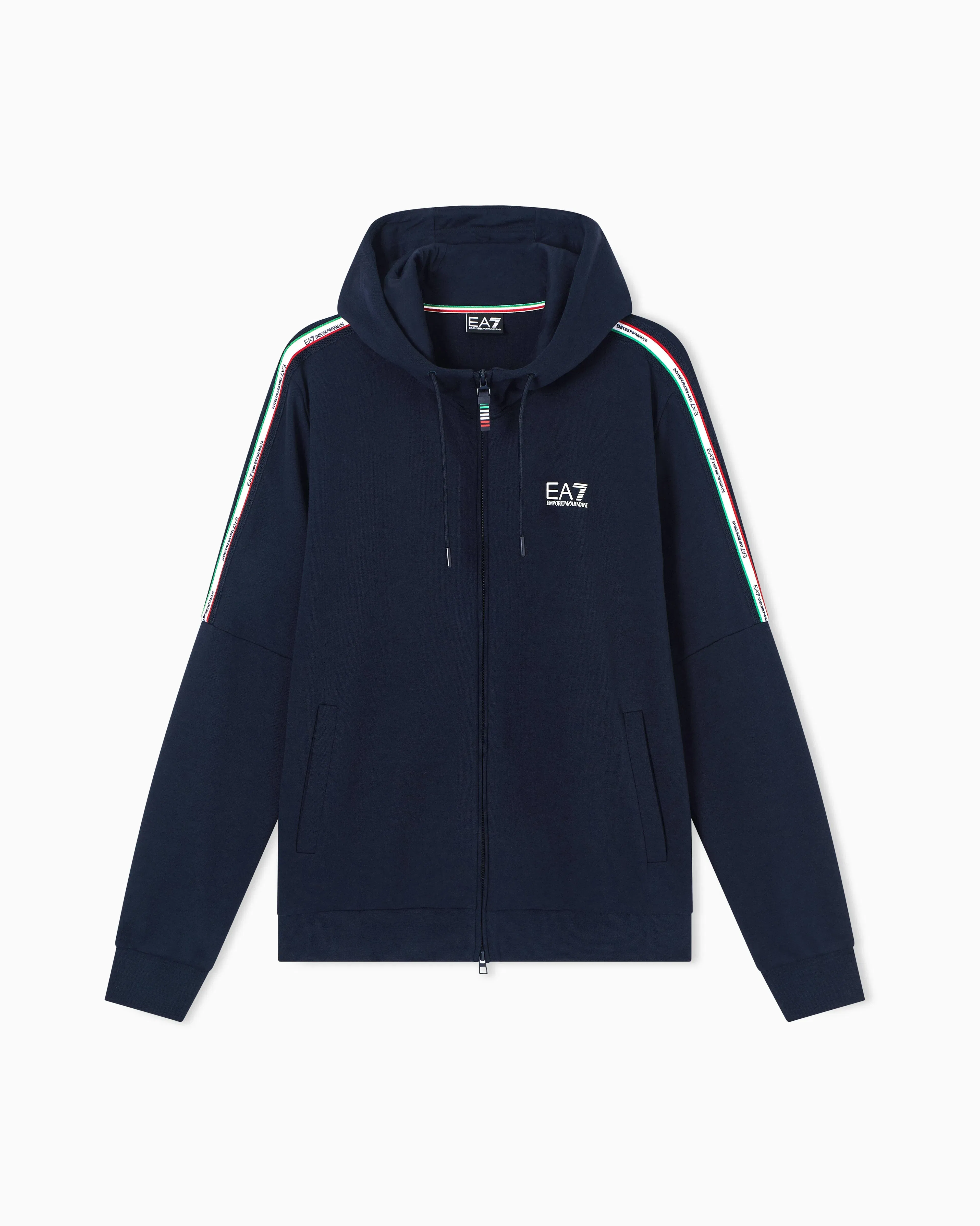 EA7 Italian Spirit jersey hooded sweatshirt