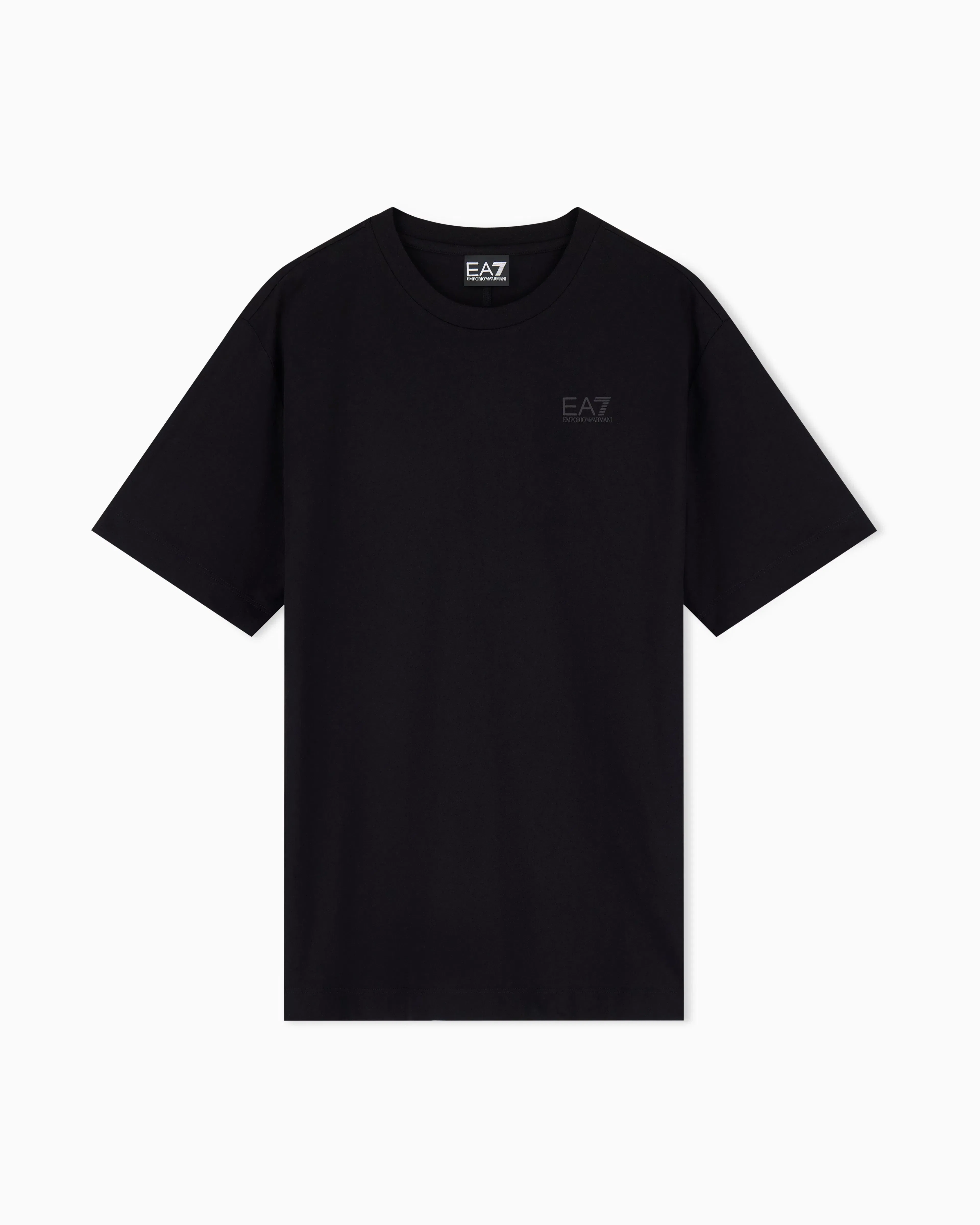 EA7 Oversized Logo Series cotton jersey T - shirt with logo