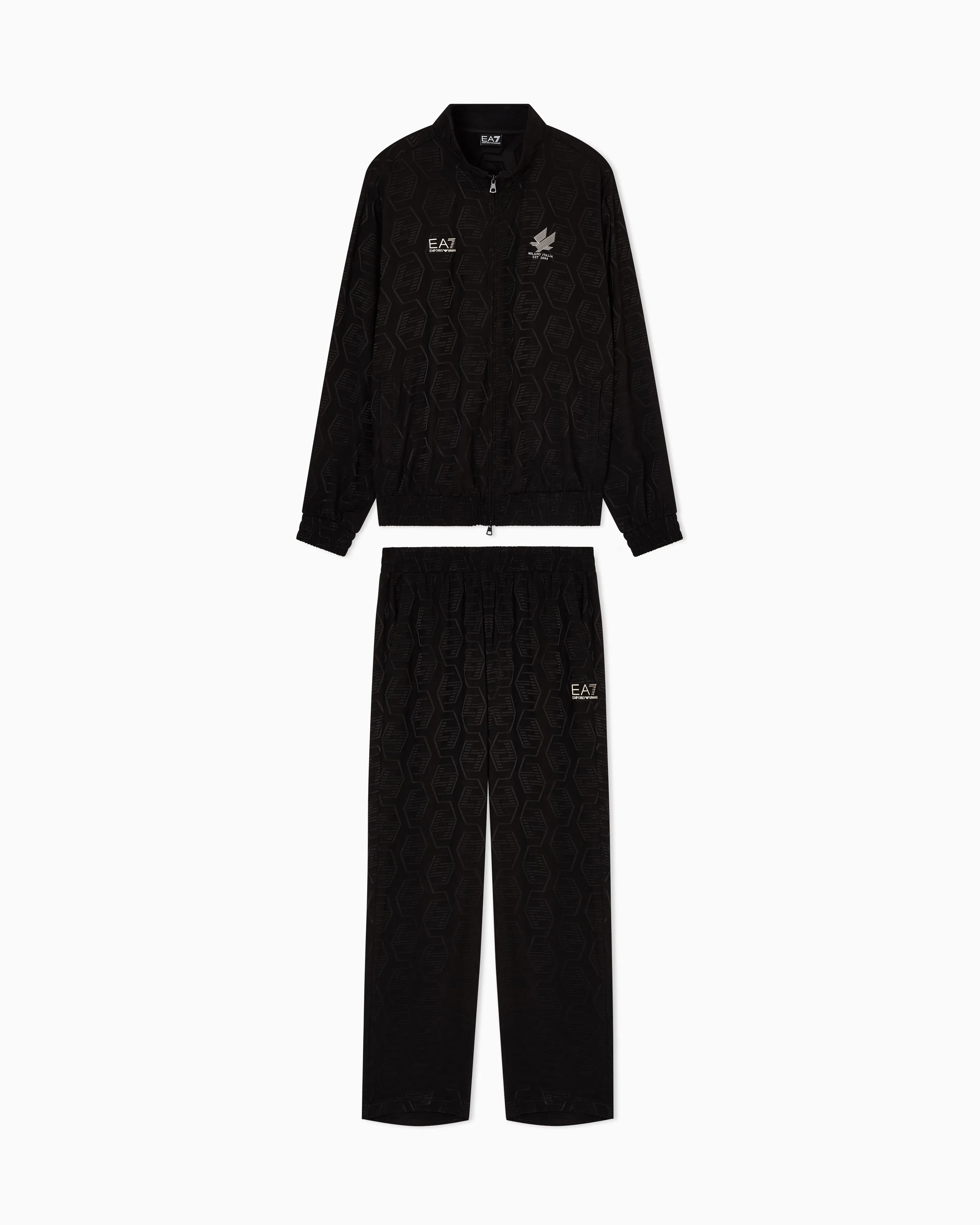 EA7 Soccer tracksuit in jacquard viscose